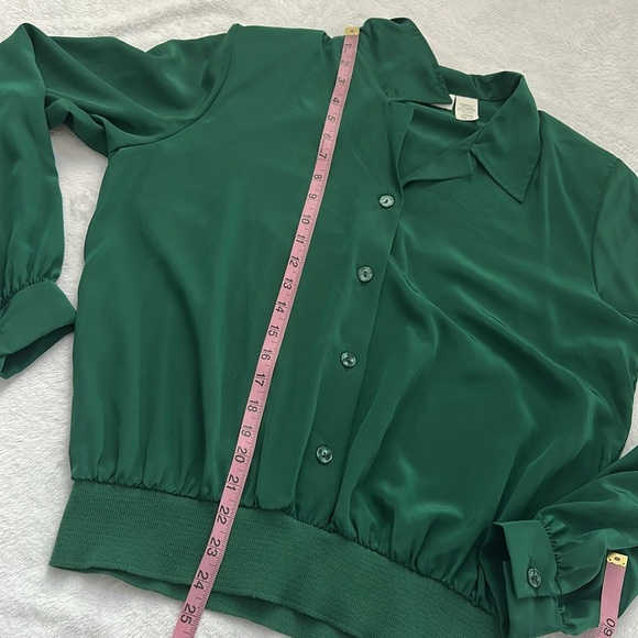 VTG Judy Bond Womens Relaxed Fit Button Up Old Money Office Clean Girl Blouse 14 - Picture 8 of 10